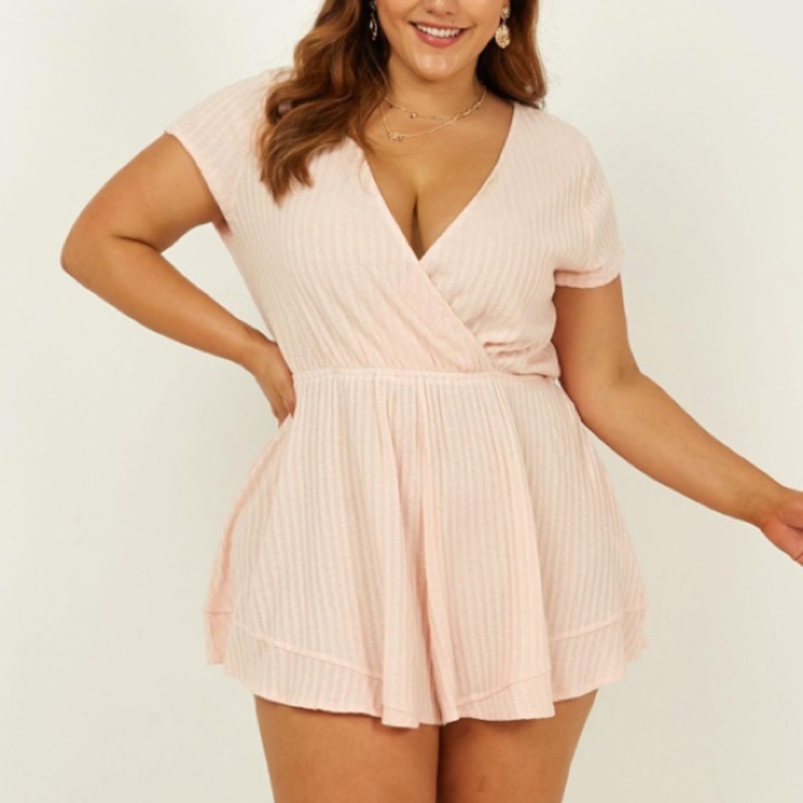 Nwt Showpo Stay Or Go Blush Playsuit Romper